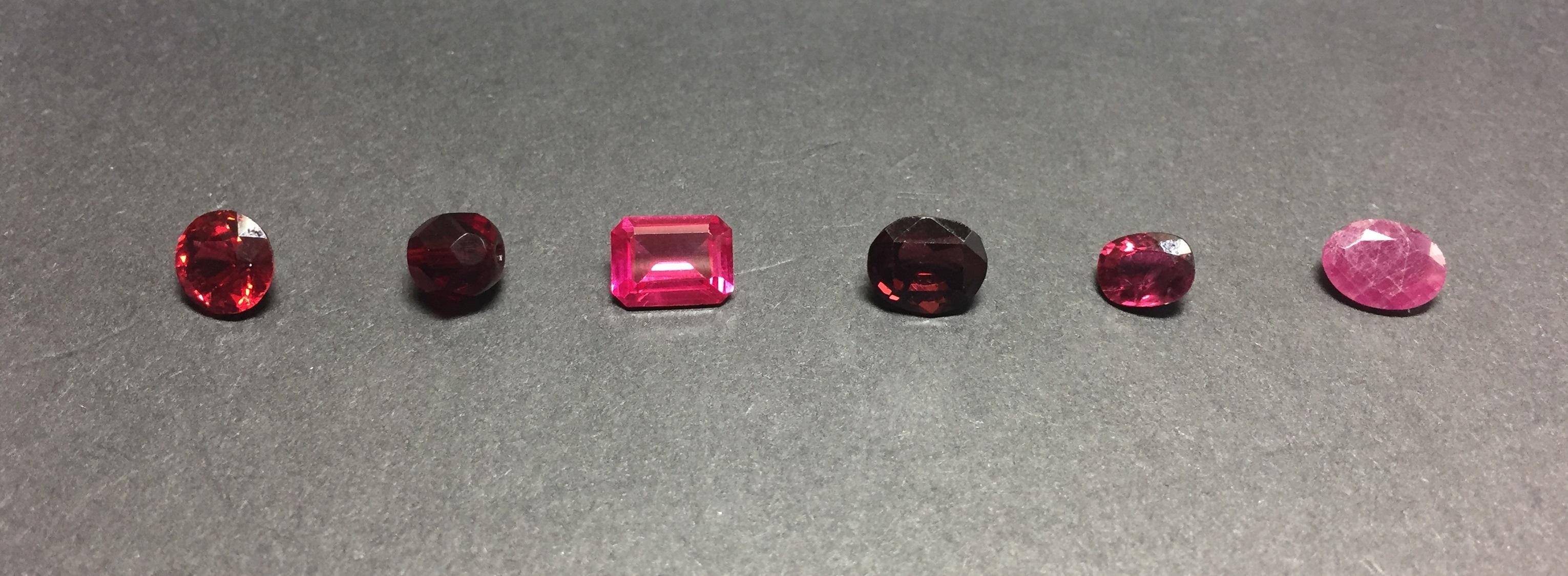 Focus on Gemstone Fluorescence: Looking for the Light - - A red stones