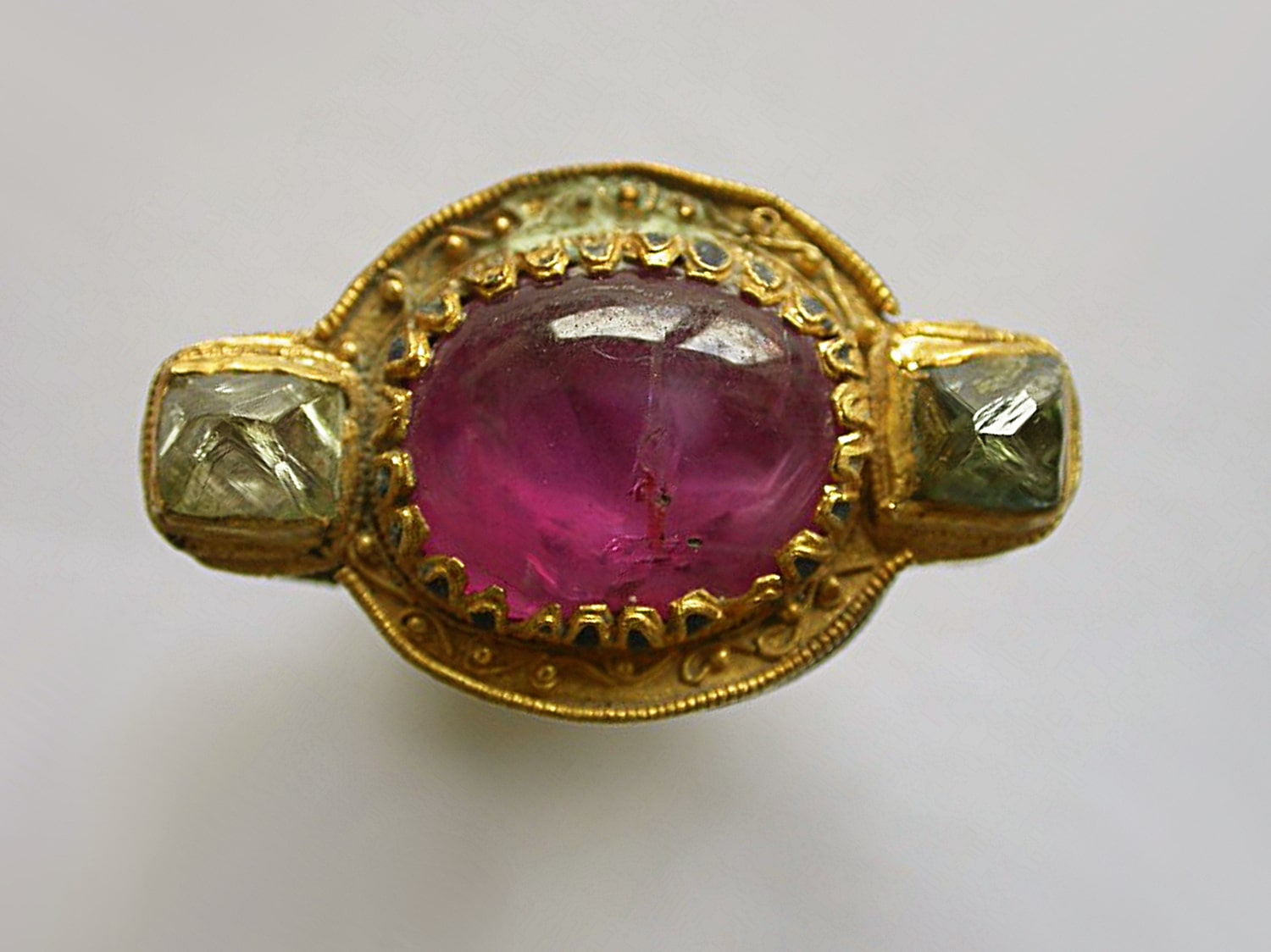 The History, Heritage and Hype behind Golconda Diamonds - - pink sapphire diamond ring credit Osmund Bopearachchi min