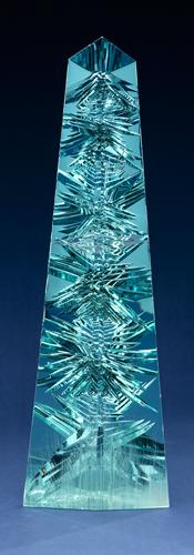 The Dom Pedro Aquamarine, cut from a large crystal mined in Minas Gerais, Brazil. Cut by Bernd Munsteiner and donated by Jane Mitchell and Jeffrey Bland to the Smithsonian in 2011. Photo Credit Don Hurlbert. Image Courtesy of Smithsonian Institution.