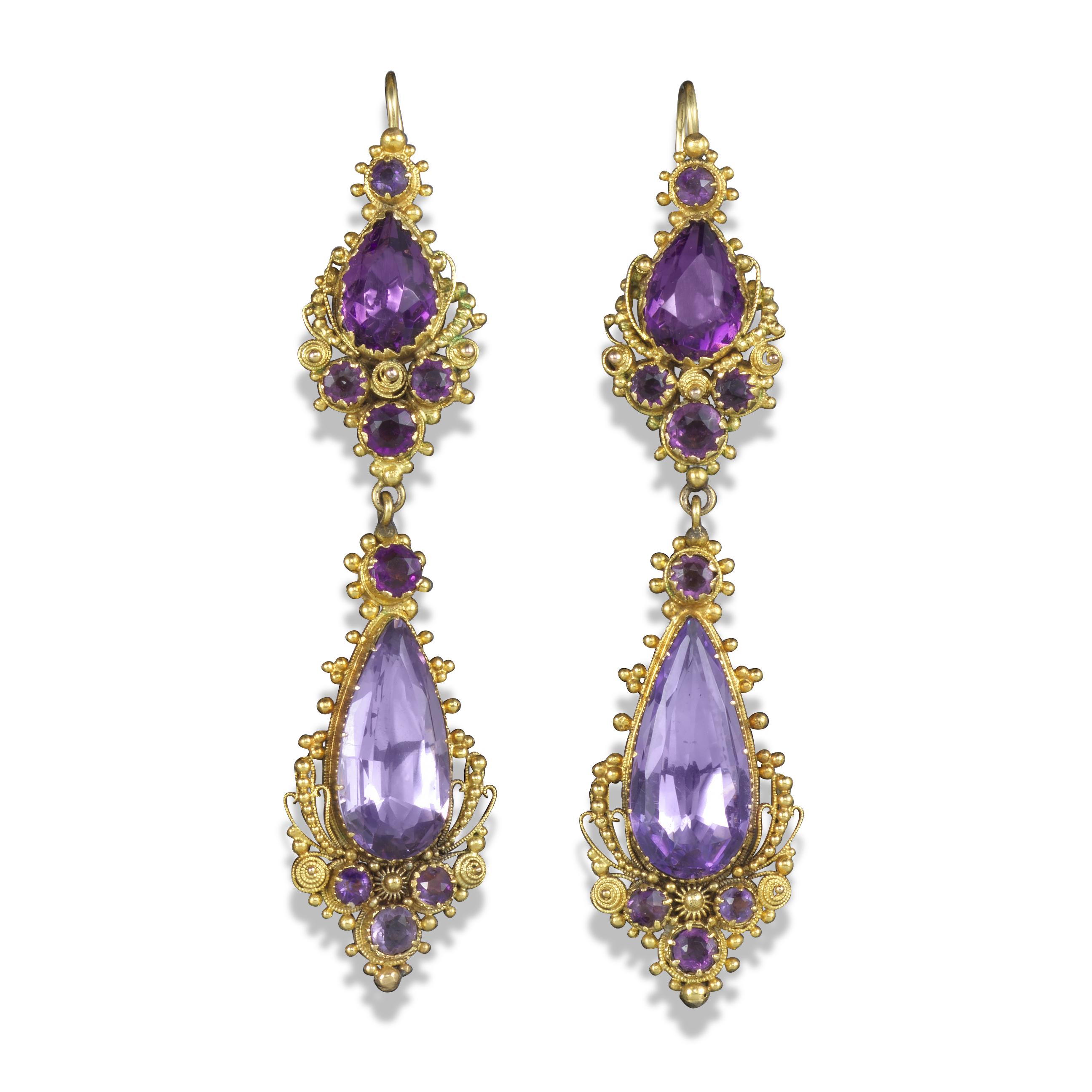 Siberian on sale amethyst earrings