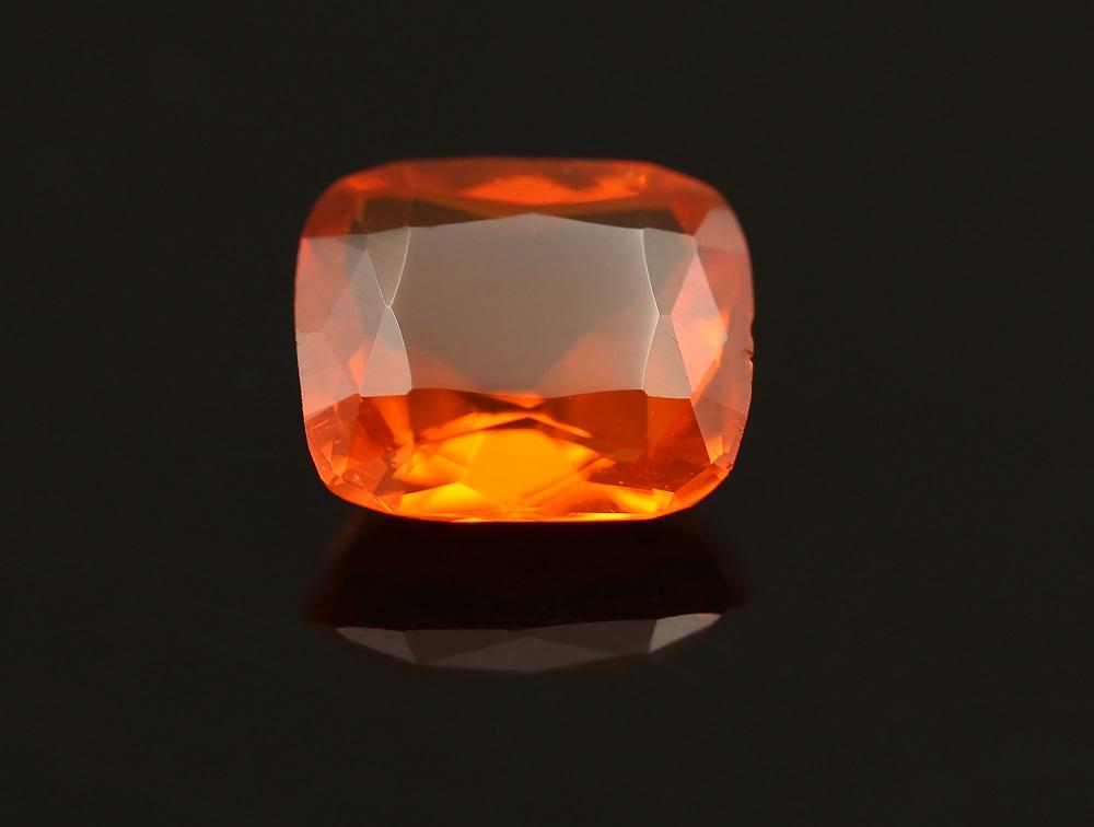 Fire opal orange cushion cut Gem A Blog The Different Types of Opal Photograph by Henry Mesajpg