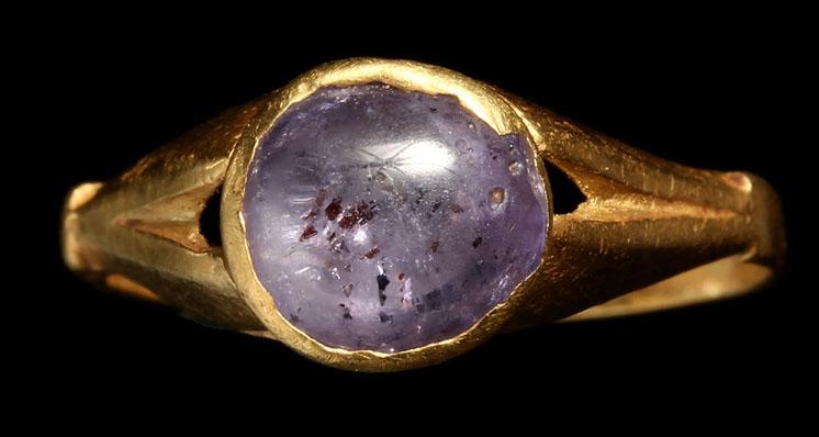 Ancient Sapphires and Adventures in Ceylon - - Roman gold ring