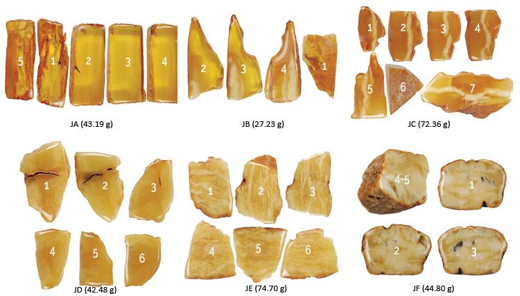 An Update on Identification Features of Treated Baltic Amber - - Untreated amber specimens