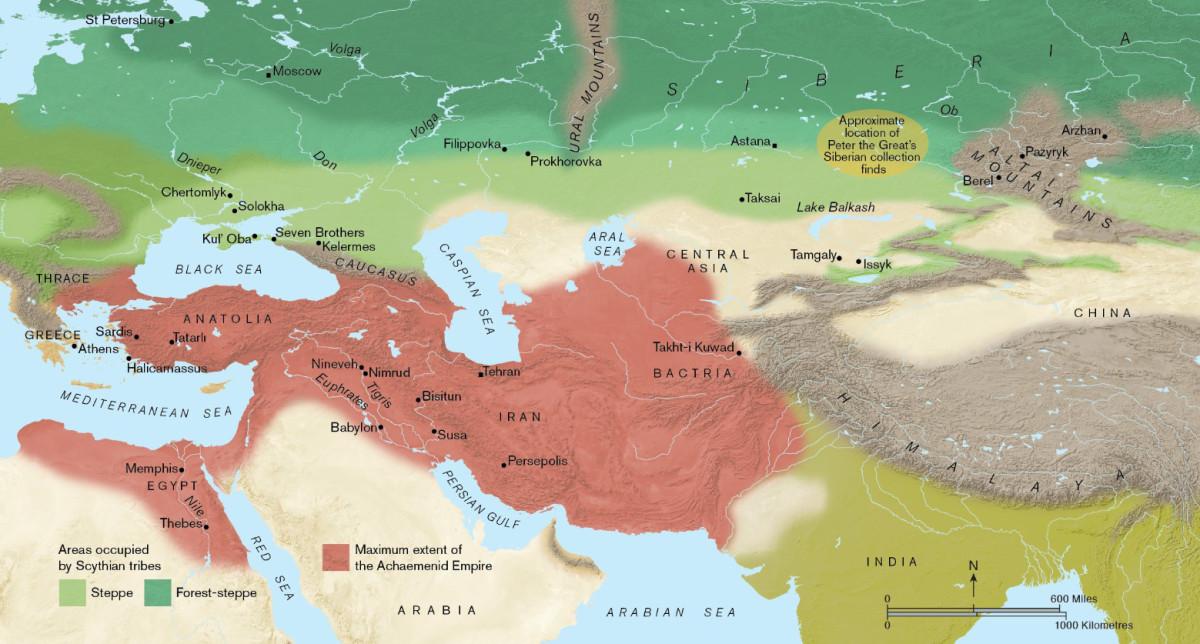 Gold of the Scythians: Art, Culture and Techniques - - Map of Scythian Territory