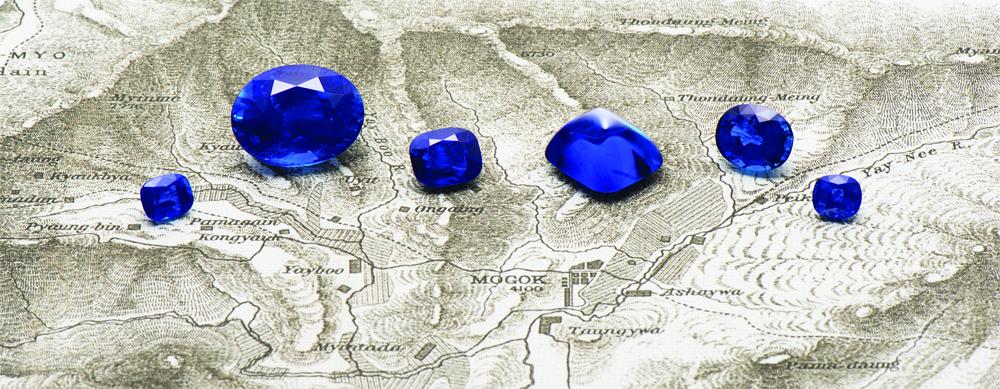 Six Blue Sapphires Medium Sized Image