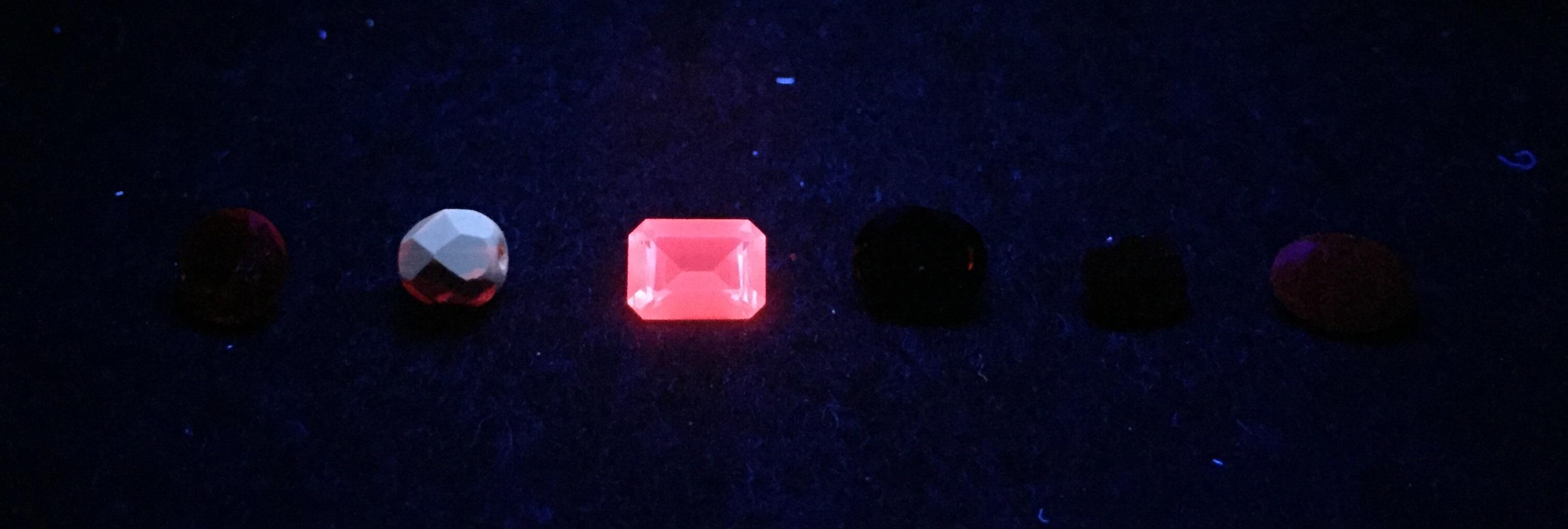 Focus on Gemstone Fluorescence: Looking for the Light - - C red SWUV