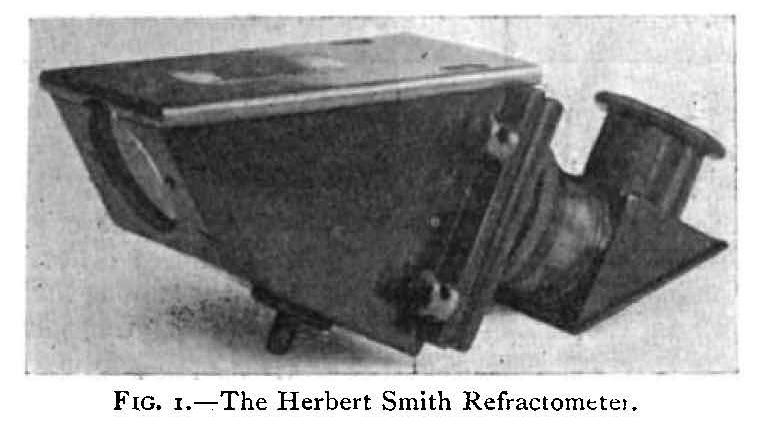 Dr Herbert Smith: Innovator, Inventor, Gem-A President - - H S refractometer