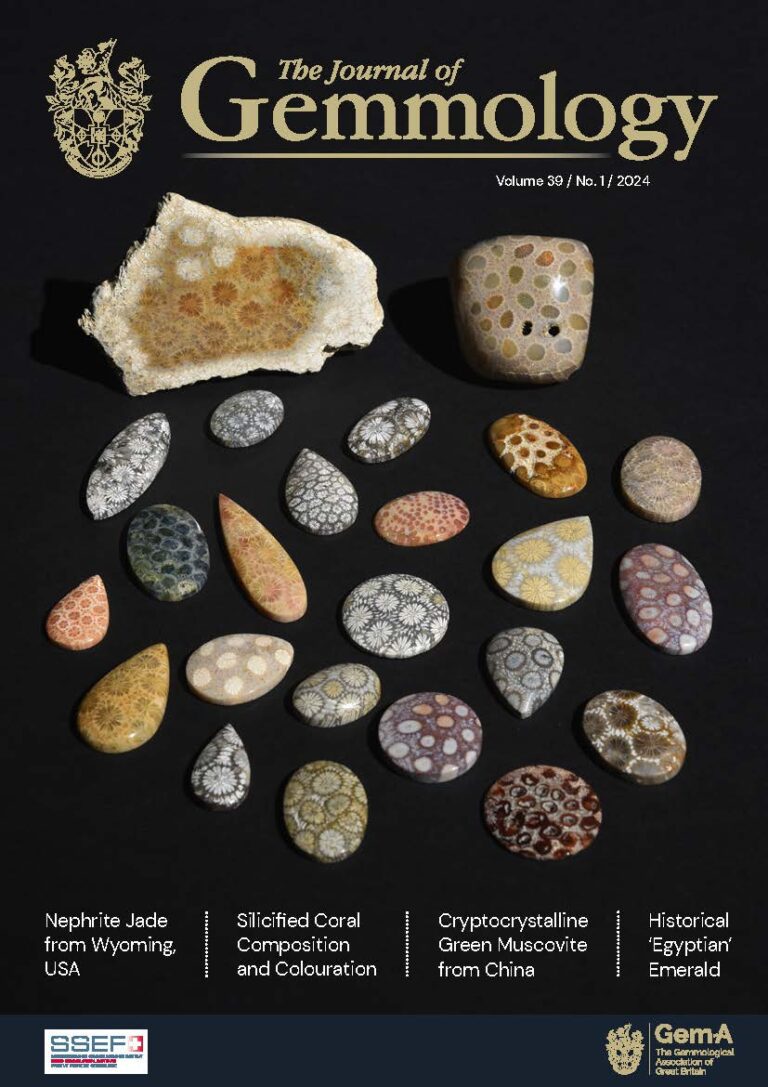 The Journal of Gemmology Archive - The Journal of Gemmology Archive - Vol 39 1 24 03 25 Digital Master aw JoG P8 CI 1