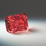 Argyle Everglow 2.11 carat radiant shaped Fancy Red. Image by Rio Tinto