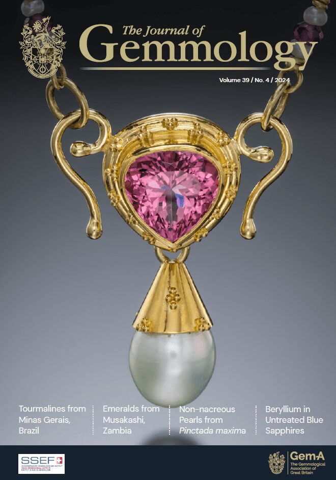 The Journal of Gemmology - The Journal of Gemmology - JoG 39 4 cover