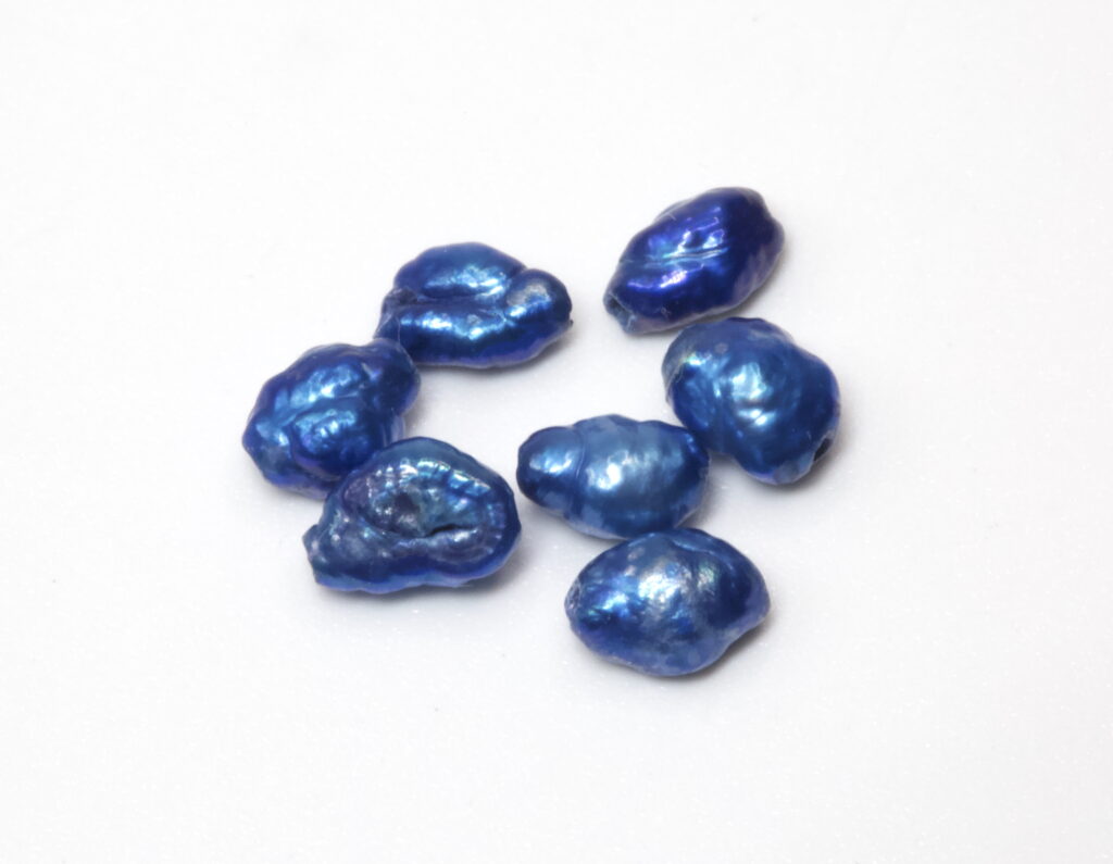 Dyed freshwater pearls blue - GK 1