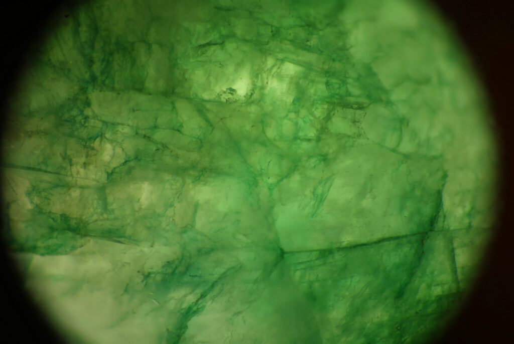 Jade Dyed jadiete jade bangle concentration of colour - GK 2