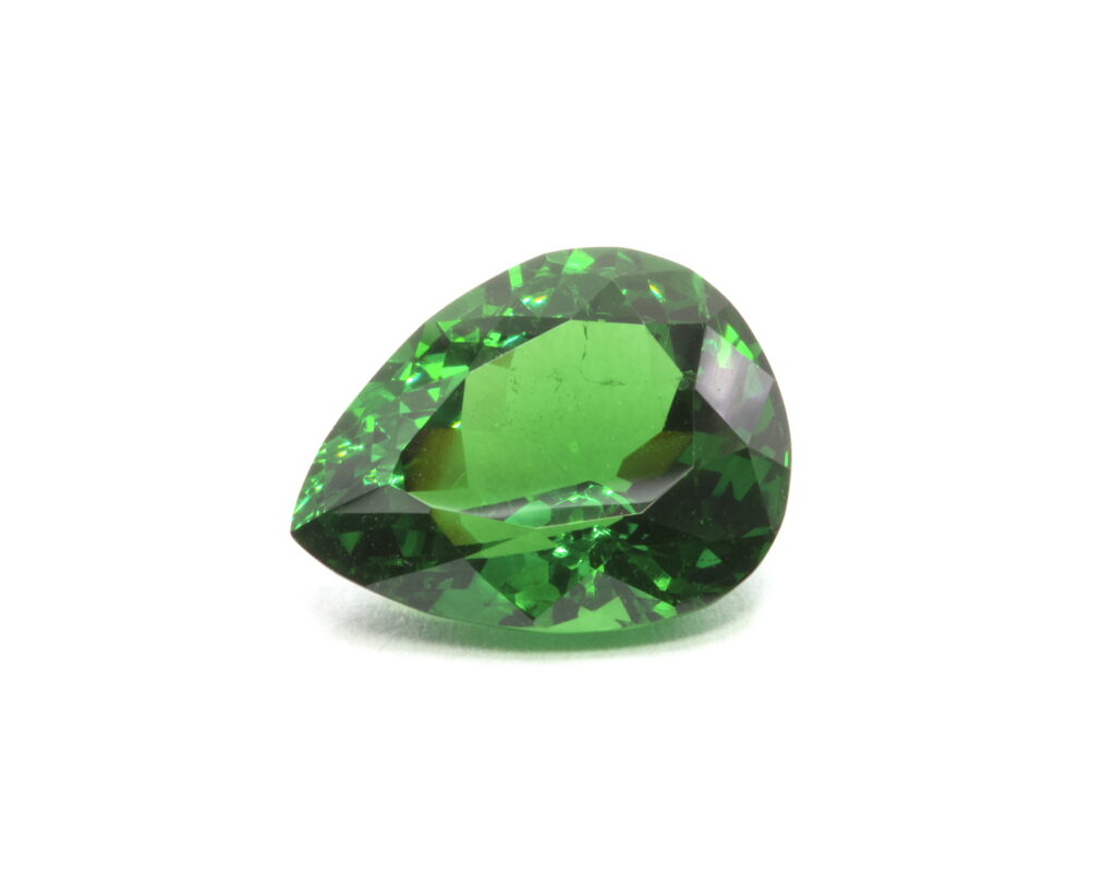 A 4.54-carat tsavorite garnet.