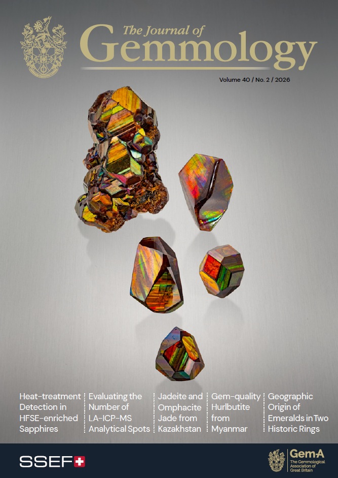The Journal of Gemmology - The Journal of Gemmology - JoG Vol40 issue2 cover